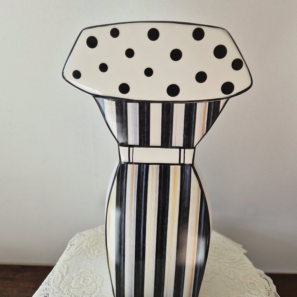 Mackenzie-Childs Doodles Vase - Picture 2 of 9